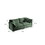 3 Piece Sofa Set Oversized Sofa Comfy Sofa Couch, 2 Pieces of 2 Seater and 1 Piece of 3 Seater Sofa for Living Room, Deep Seat Sofa Green Chenille W714S00335