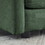 Mid-Century Couch 3-Seater Sofa with 2 Armrest Pillows and 3 Toss Pillows, Couch for Living Room Green Chenille W714S00336