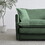 Free Combination Comfy Upholstery Modular Oversized L Shaped Sectional Sofa with Reversible Ottoman, Green Chenille W714S00338