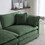 Free Combination Comfy Upholstery Modular Oversized L Shaped Sectional Sofa with Reversible Ottoman, Green Chenille W714S00338