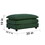 Free Combination Comfy Upholstery Modular Oversized L Shaped Sectional Sofa with Reversible Ottoman, Green Chenille W714S00338