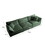 Free Combination Comfy Upholstery Modular Oversized L Shaped Sectional Sofa with Reversible Ottoman, Green Chenille W714S00338