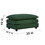 U-Shaped Sectional Sofa w/Reversible Footrest, 5-Seater Convertible Corner Couch with 2 Ottomans,Minimalist Soft Sofa & Couch for Living Room, Green Chenille W714S00339