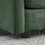 Sofa Set of 3, 1+1+3 Seats Living Room Sofa Set, Accent Chair, Loveseat, and Three-Seat Sofa Modern Style Round Arms 3 Piece Sofa Set, Green Chenille W714S00453