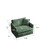 Sofa Set of 3, 1+1+3 Seats Living Room Sofa Set, Accent Chair, Loveseat, and Three-Seat Sofa Modern Style Round Arms 3 Piece Sofa Set, Green Chenille W714S00453