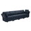 Fabric Modern Modular Sofa Couch with Storage Seats Modular Sectional Sofa 4 Seater Modular Couch for Living Room - Blue