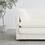 Modern Accent Chair with Ottoman, Living Room Club Chair Chenille Upholstered Armchair, Reading Chair for Bedroom, White W714S00545