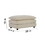 Chenille Two-Seater Sofa with 1 Footrest, 2 Seater L-Shaped Sectional with Ottoman,Loveseat with Ottoman for Small Living Space, Beige Chenille W714S00573