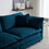Modern Sofa Couch, 3 Piece Set Extra Deep Seat Sectional Sofa for Living Room, Oversized Sofa, 3 Seat Sofa, Loveseat and Single Sofa, Blue Chenille W714S00591