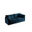 Modern Fabric Loveseat Sofa Couch for Living Room, Upholstered Large Size Deep Seat 2-Seat Sofa with 4 Pillows,Blue Chenille W714S00592