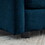 2 Seater Loveseat and Chair Set, 2 Piece Sofa & Chair Set, Loveseat and Accent Chair, 2-Piece Upholstered Chenille Sofa Living Room Couch Furniture(1+2 Seat),Blue Chenille W714S00593