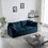 2 - Piece Living Room Set, 2 Pieces Upholstered Loveseat and Couch for Home Office Lounge, Sofa Set of 2, 2-Piece (2+2 Seat) Couch Set for Living Room,Blue Chenille W714S00596