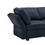 Living Room Furniture Sets, 2-Piece Comfy Upholstered Sofa Couch Set, Mid-Century Modern Loveseat Sofa Sets with Storage Space Small Spaces Under Seats, Adjustable Arms and Backs - Blue