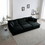 Comfortable Deep Seat Reversible Modular 6 Seater Sectional Super Soft Sofa U Shaped Sectional Couch with 3 Ottomans, 3 Toss Pillows and 2 Arm Pillows W714S00631