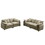 Modern Living Room Sofa Two-Piece Set, Suitable for Living room and Bedroom Sofa Set, Consists of two pieces of 2 Seater Sofa,Camel Corduroy W714S00712