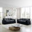 Modern Living Room Sofa Two-Piece Set, Suitable for Living room and Bedroom Sofa Set, Consists of two pieces of 2 Seater Sofa,Grey Corduroy W714S00752