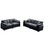 Modern Living Room Sofa Two-Piece Set, Suitable for Living room and Bedroom Sofa Set, Consists of two pieces of 2 Seater Sofa,Grey Corduroy W714S00752