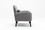 Accent chair, KD solid wood legs with black painting. Fabric cover the seat. with a cushion. W72865877