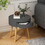 Coffee Table with Drawer, Bedside Table, Sofa Side Table, Oak Table Legs, Suitable for Living Room and Bedroom,Gray W757127738