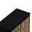 4 Drawers Rattan Cabinet,for Bedroom,Living Room,Dining Room,Hallways,Easy assembly, Black W757137660