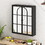 23.62 "Vintage Two Door Wall Cabinet with Mirror, Three-level Entrance Storage Space for Living Room, Bathroom, Dining Room, Black W757138627