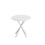 31.5" Modern Round Dining Table with Crossed Legs,White Occasional Table, Two Piece Detachable Table Top, Matte Finish Iron Legs W757140957