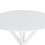 31.5" Modern Round Dining Table with Crossed Legs,White Occasional Table, Two Piece Detachable Table Top, Matte Finish Iron Legs W757140957