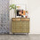 31.5" Wide 2 Drawer Sideboard, Modern Furniture Decor, Made with Iron + Carbonized Bamboo, Easy assembly, Gold W75754329
