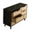 6 drawers Rattan dresser Rattan Drawer, Bedroom,Living Room (Black) W75763041