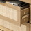 6 drawers Rattan dresser Rattan Drawer, Bedroom,Living Room (Black) W75763041