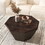 31.5"Octagonal Black walnut Rubber wood Coffee Table, Coffee Table, Living Room Bedroom W757P203144