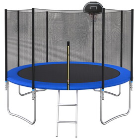 120Cm Trampoline Outside Safety Net With Basketball Hoop W758P205271