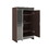 Elegant Decor Mirrored Cabinet with Silver Edging,Mirrored Cabinet with Double Door Storage,Shoe Storage Cabinet for Entryway,Glass+Brown Finish W760P196538