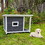 Outdoor Wooden Dog House Dog Kennel with Opening Hinged Roof for Easy Cleaning, Indoor Solid Wood Dog Cage W773138952