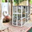 Wooden Catio Outdoor Cat Enclosure, 71" Outdoor Cat House Weatherproof asphalt Roof, Large Solid Wood Cat Cage Playpen with 8 Jumping Platforms & 2 Napping Houses, Walk-in Cat Kennel Condo Shelter