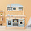 Wooden Kitchen Playset with Washing machine and microwave W78641800