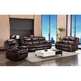 1+2+3 Manual recliner loveseat reclining sofa set, Brown W791S00010