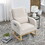 Welike 27.5 "W Modern Accent High Back Living Room Casual Armchair Rocker with One Lumbar Pillow, Two Side Pockets. W834105963