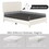 Full Platform Bed Frame with pneumatic hydraulic function, Velvet Upholstered Bed with Deep Tufted Buttons, Lift up storage bed with Hidden Underbed Oversized Storage, BEIGE W834126416