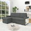 85.8" Pull Out Sleeper Sofa L-Shaped Couch Convertible Sofa Bed with Storage Chaise and Storage Racks W834S00268