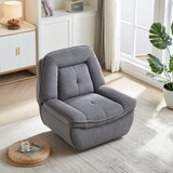 360 Degree Corduroy Swivel Upholstered Manual Recliner Chair,Theater Recliner Sofa,Nursery Glider Rocker for Living Room W834S00279