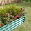 Metal Raised Garden Bed, Rectangle Raised Planter 4X2X1ft for Flowers Plants, Vegetables Herb Veezyo Green W84091000