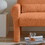 modern boucle accent chair with lumbar pillow for living room W848141060