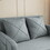 Modern Love Seat Futon Sofa Bed with Headboard, Linen Love seat Couch, Pull Out Sofa Bed with 2 Pillows & 2 Sides Pockets for Any Small Spaces W848P143134