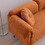 68.5" Modern Lamb Wool Sofa with Decorative Throw Pillows for Small Spaces W848P152953
