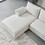 L-Shaped linen sectional sofa with right chaise(left-facing chaise),Beige W848S00002