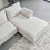 L-Shaped linen sectional sofa with left chaise(right-facing chaise),Beige W848S00003