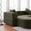 Modern L shape boucle Sofa with curved seat (facing left) W848S00030