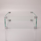Square Glass Wind Gurad for Fire Table W85335462 W85337128