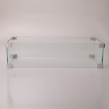 Rectangular Glass Wind Guard for Fire Pit W85335465 W85337129